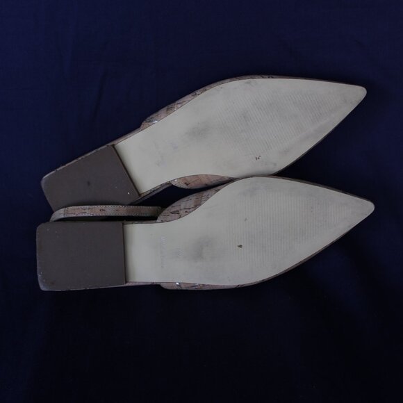 Lilly Pulitzer BRIT cork slingback gold buckle Ballet Flat slide shoe 10 $198 - Picture 11 of 11